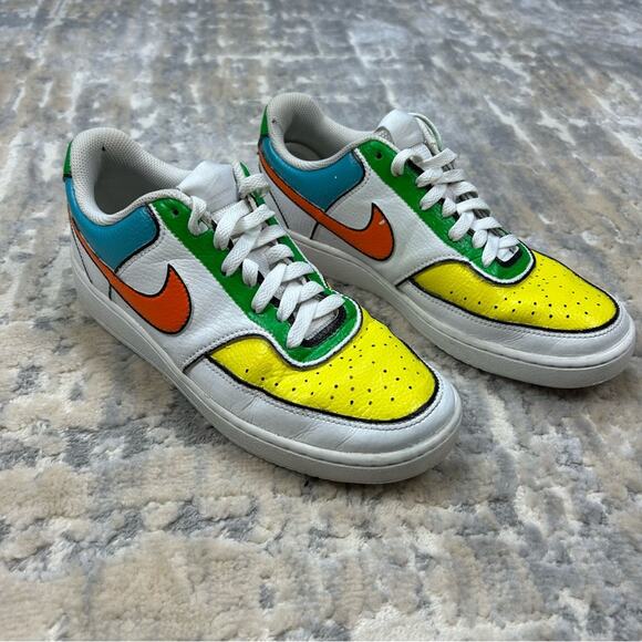 Nike Court Vision Basketball Sneakers Custom Made Cartoon Art Size 8 - Picture 1 of 13
